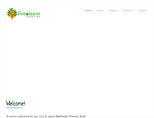 Tablet Screenshot of liveandlearnbethesda.org